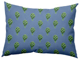 Artichokes Pattern Decorative Indoor/Outdoor Pillow, Cornflower, 14"x20"