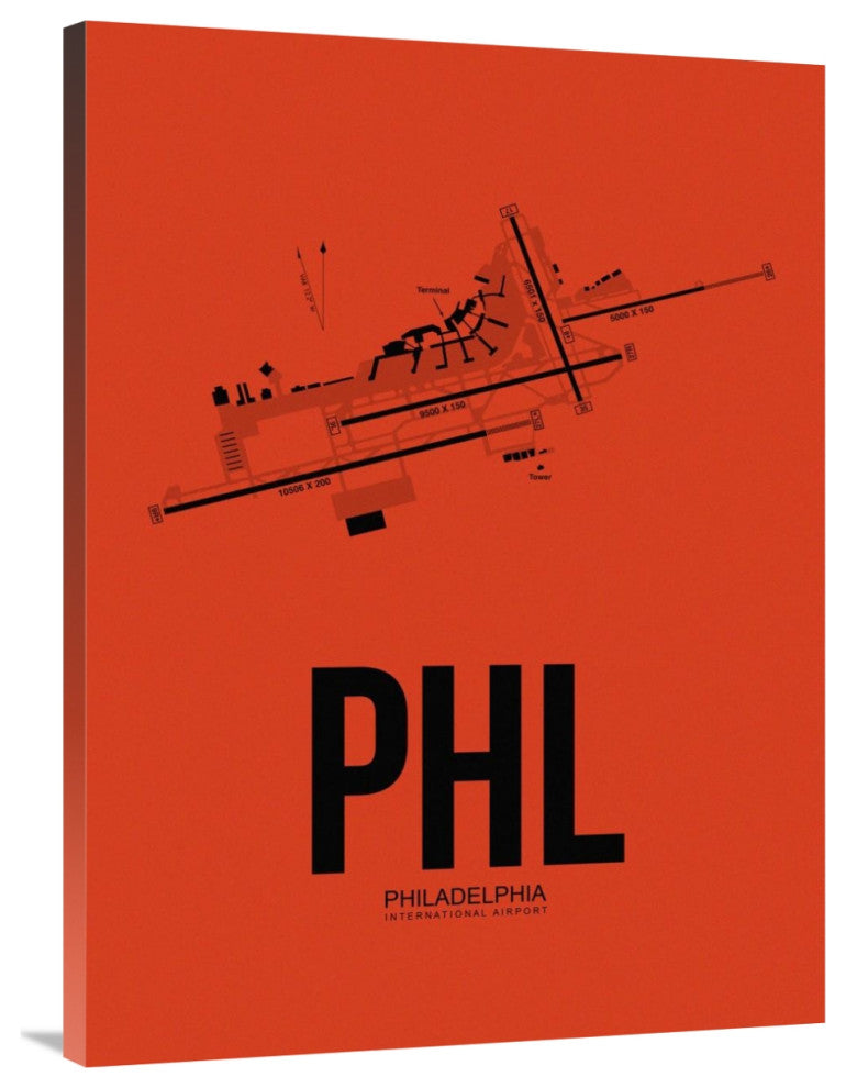 "PHL Philadelphia Airport Orange" Fine Art Print