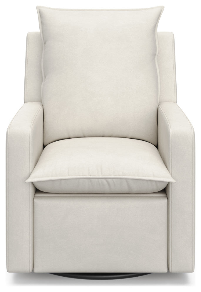 Storkcraft Timeless Recliner Glider With USB, Ivory