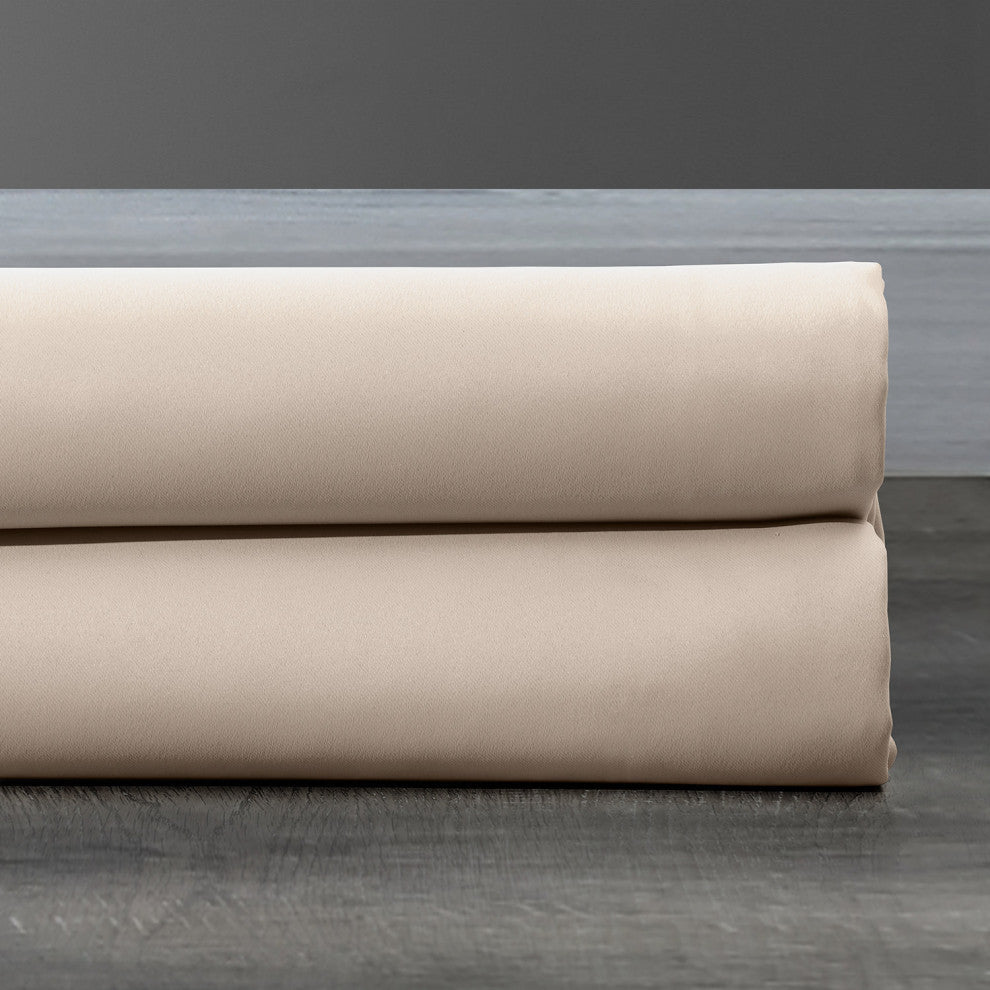Eggnog Doublewide Room Darkening Curtain Single Panel, 100"x120"