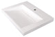 Ramp Sink Vessel 25" Bathroom Vanity Top, White