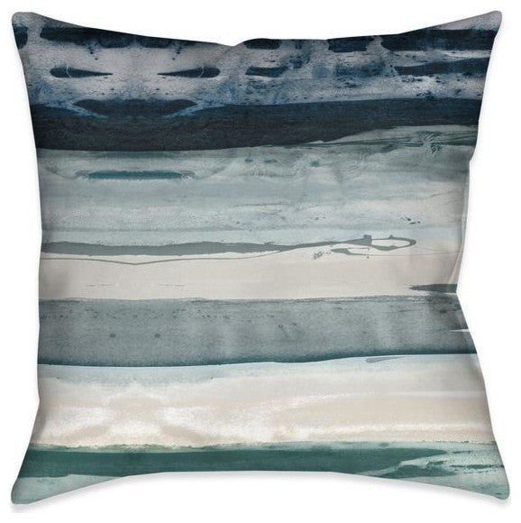 Laural Home Tidal Impressions 18" X 18" Indoor Decorative Pillow