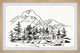 "Majestic Mountains" Framed Painting Print, 30x20