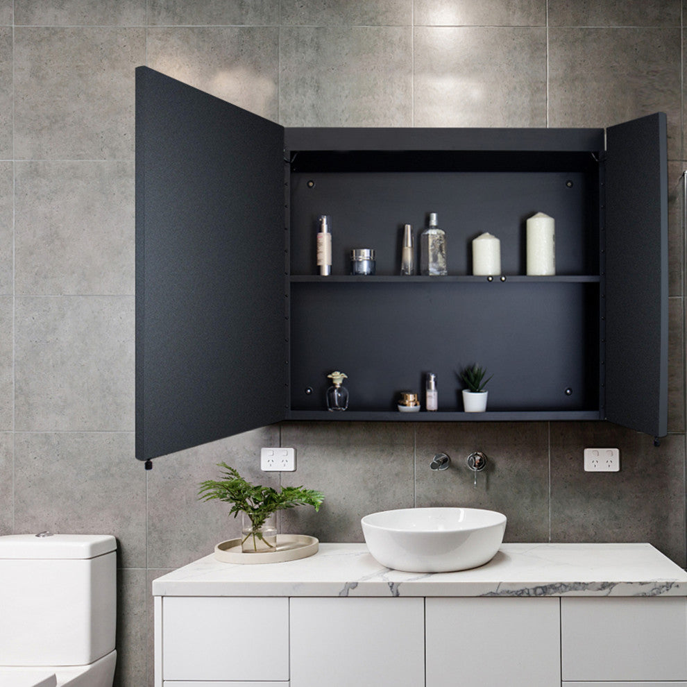 30" x 26" Frameless Surface Mount Medicine Cabinet with Mirror and LED lights