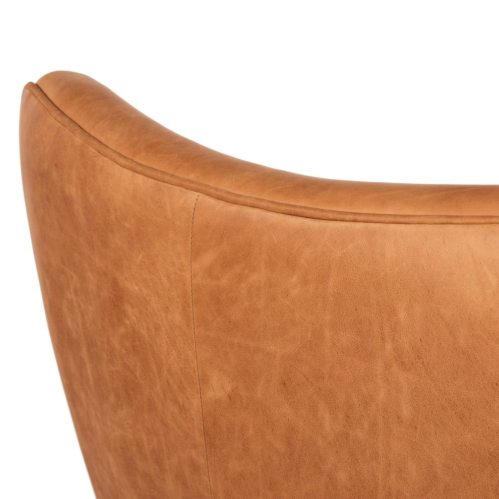 Poly and Bark Aida Lounge Chair, Set of 2, Cognac Tan