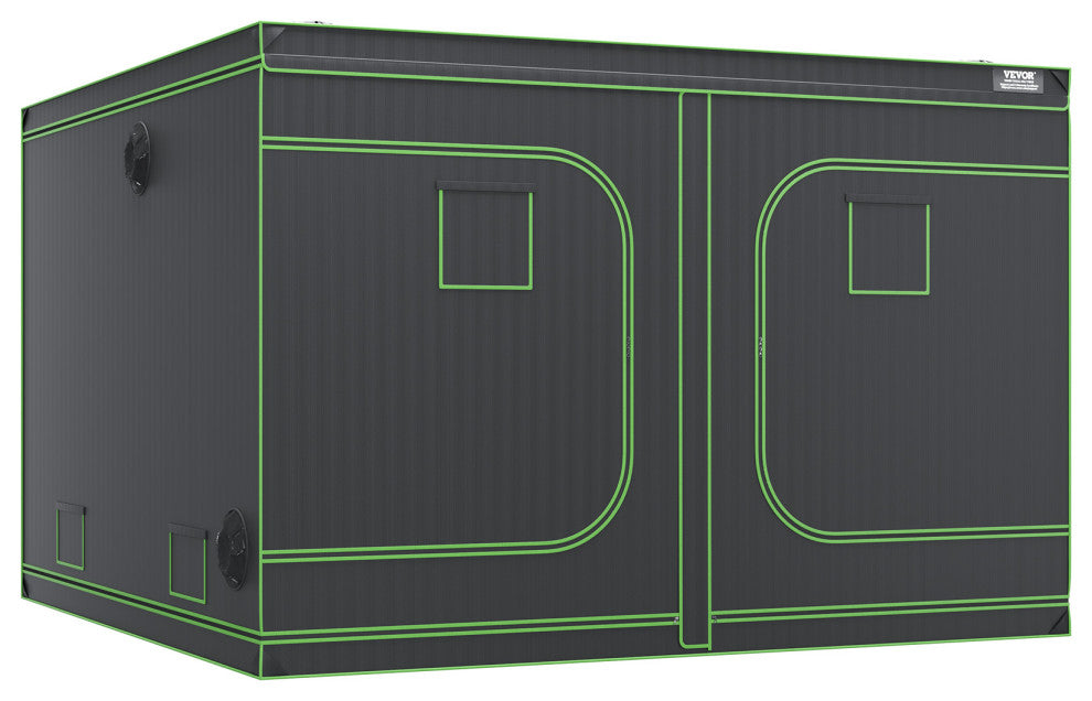 VEVOR Grow Tent 120 x 120 x 80in Indoor Growing Tent Hydroponic Window Door Tray