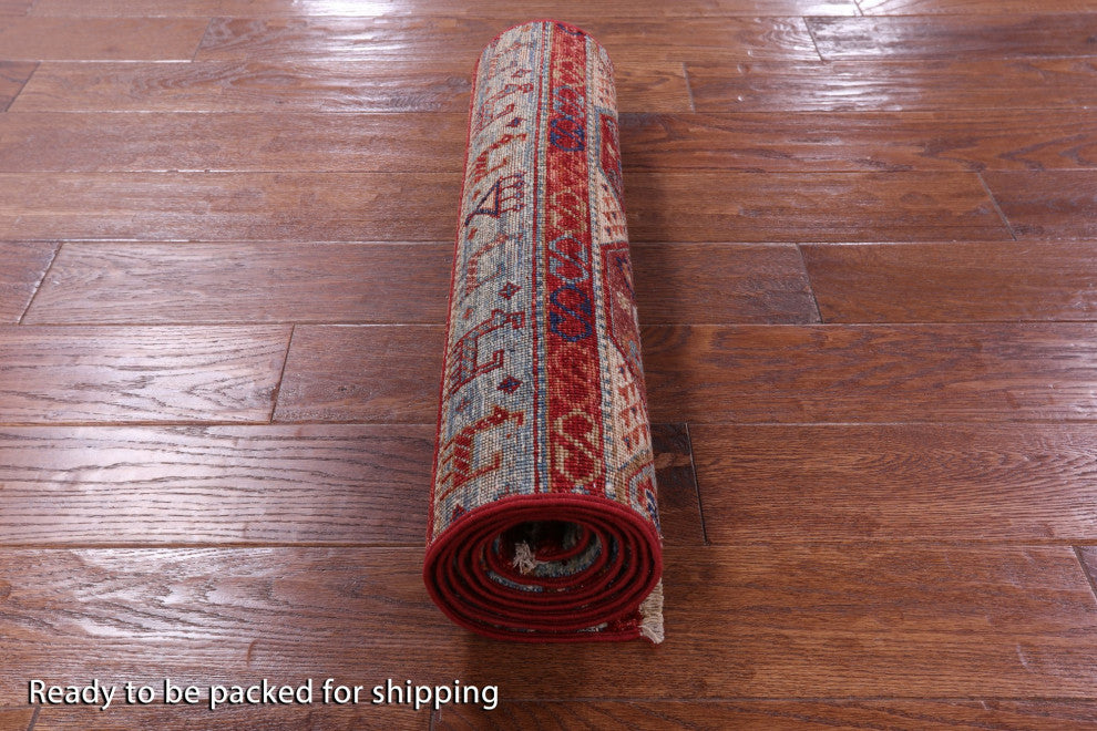 Hand-Knotted Tribal Persian Gabbeh Runner Rug 2' 2" X 6' 7" Q11007