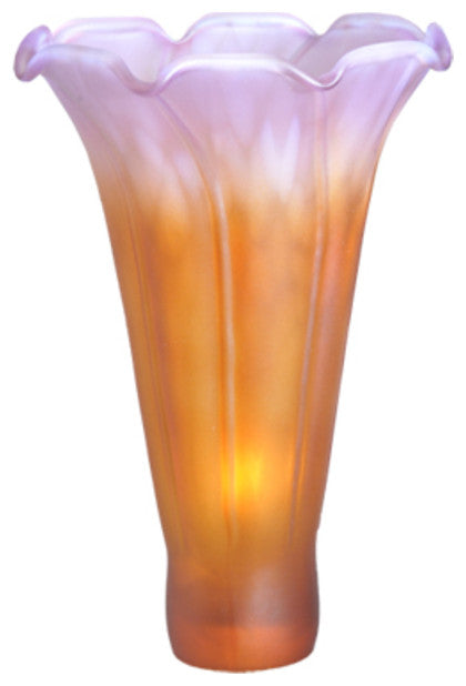 Meyda Lighting 10168 3"W X 5"H Amber/Purple Lily Shade