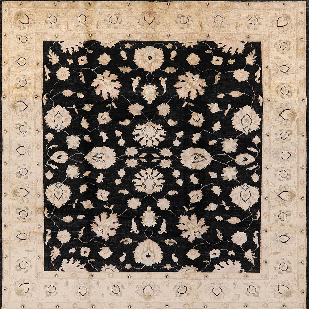 Ahgly Company Indoor Square Mid-Century Modern Area Rugs, 4' Square