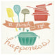 "A Pinch of Happiness" Digital Paper Print by Mary Urban, 20"x20"