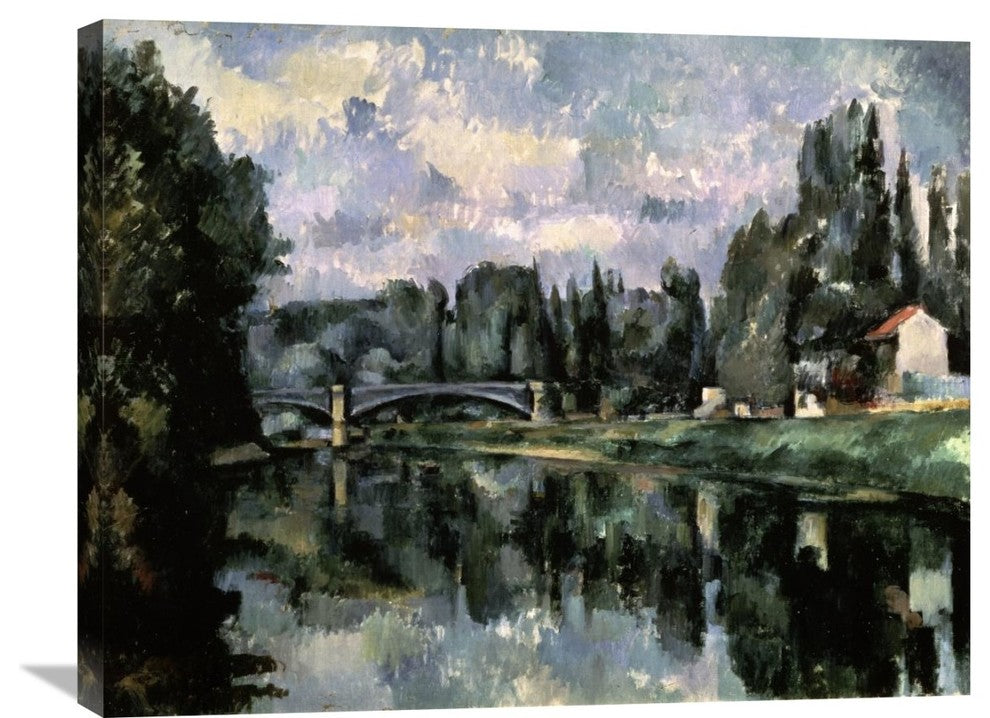 "Bridge Over the Marne at Creteil" Canvas Giclee by Paul Cezanne, 30"x24"