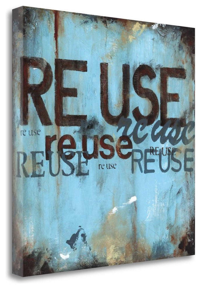 "Re - Use" By Wani Pasion, Giclee Print on Gallery Wrap Canvas, Ready to Hang