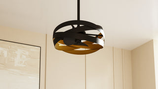 Quoizel QFA6771 Zito 12" 3 Blade Indoor Ceiling Fandelier - Matte Black