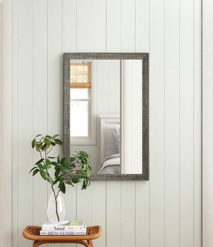 Huntington Framed Wall Mirror, Black, 22"x30"