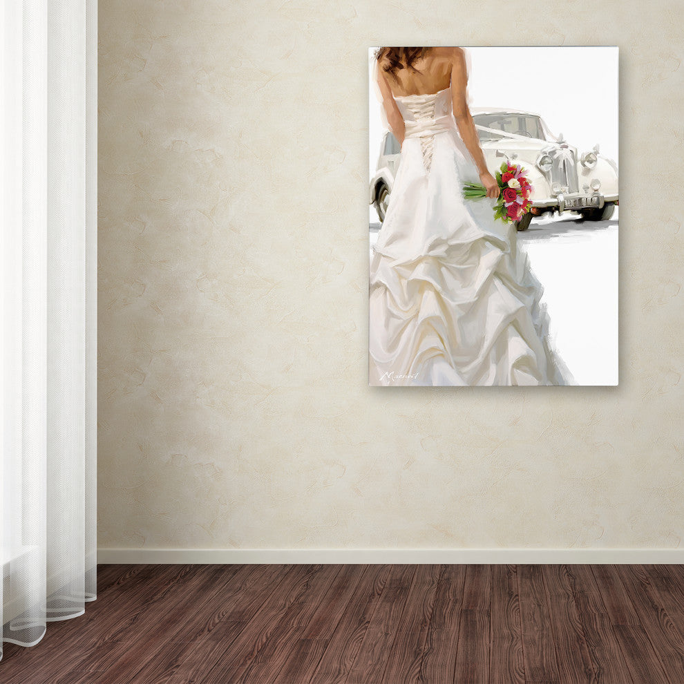 The Macneil Studio 'Bride And Car' Canvas Art, 24" x 32"