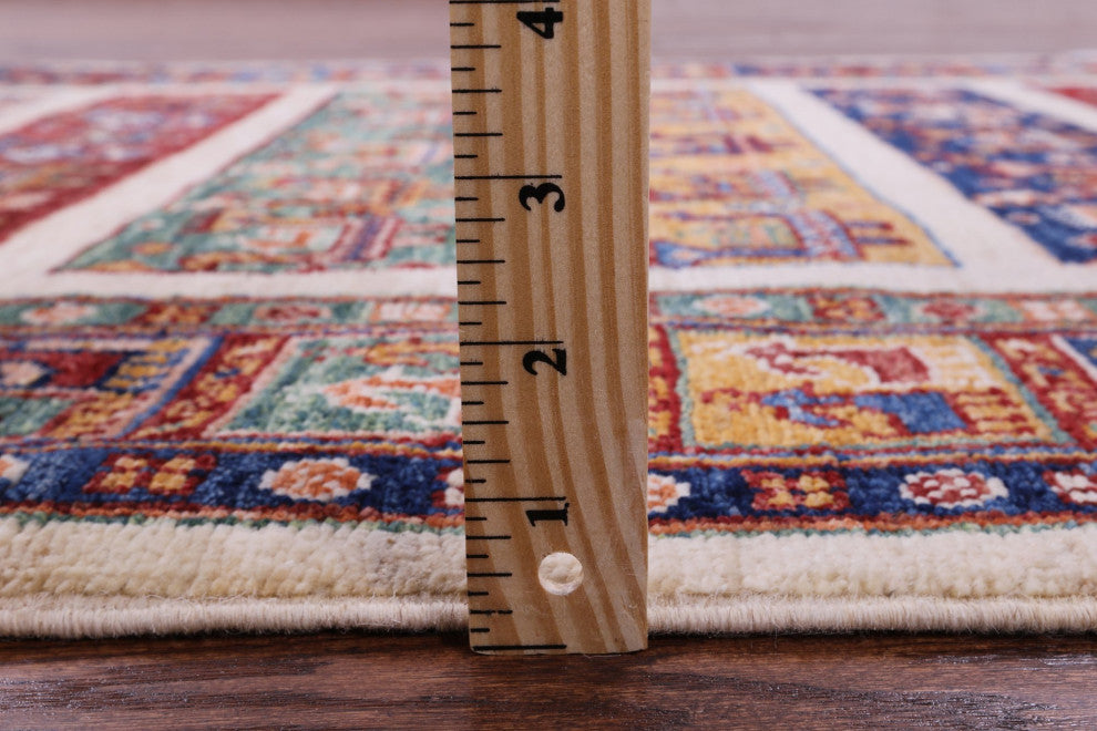 Tribal Persian Gabbeh Handmade Wool Rug 3' 4" X 5' 6" Q11339
