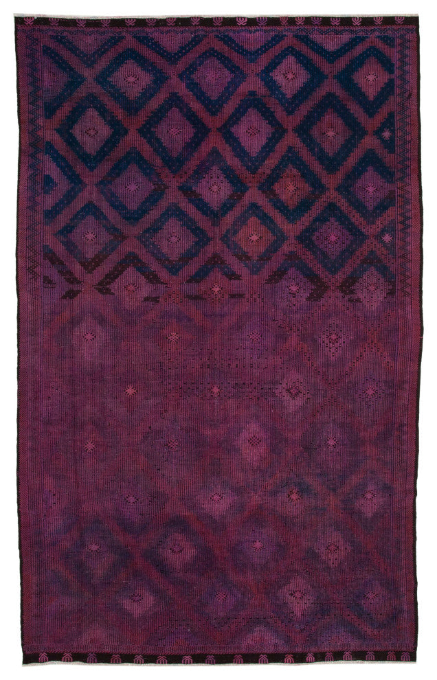 Rug N Carpet - Handwoven Anatolian 7' 3'' x 11' 8'' Rustic Wool Kilim Rug