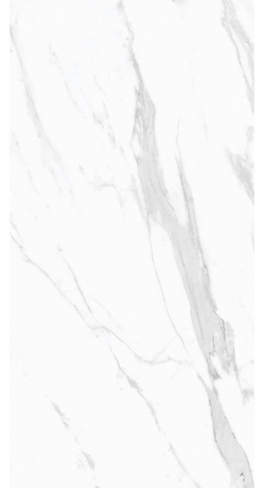 Carrara Statuario Porcelain Marble Look Wall and Floor Tile, 32x64