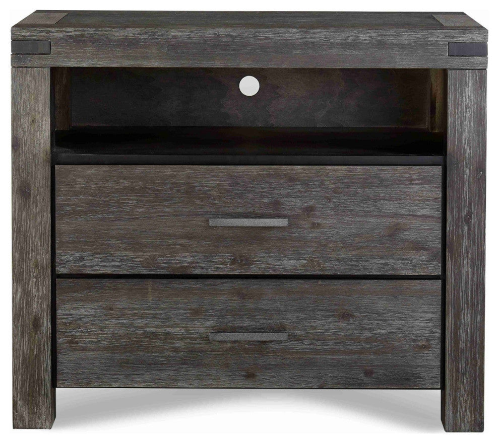 Modus Meadow 2 Drawer Media Chest, Graphite