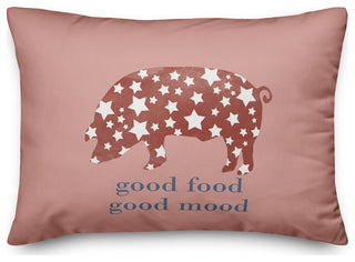 Good Mood Good Food 14"x20" Spun Poly Pillow