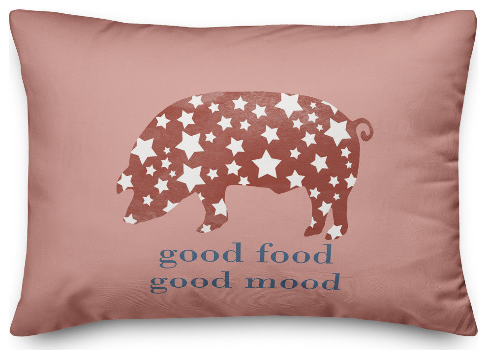 Good Mood Good Food 14"x20" Spun Poly Pillow
