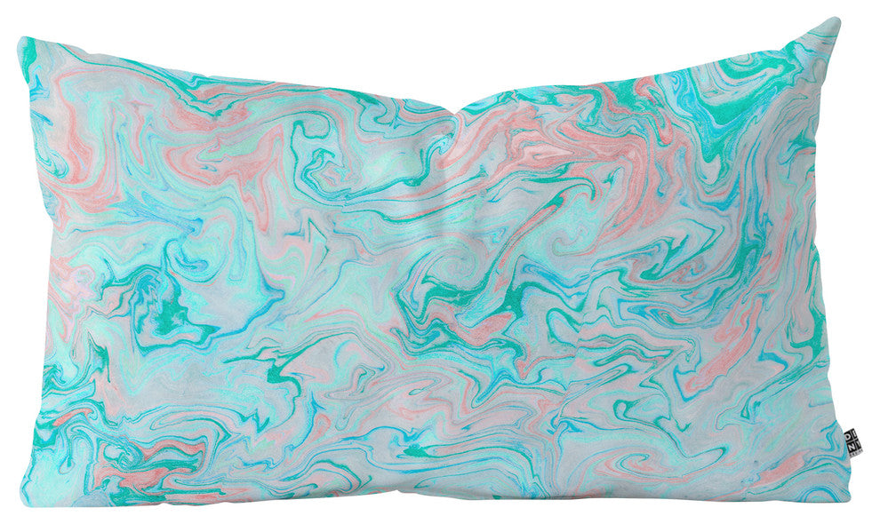 Lisa Argyropoulos Marble Twist Oblong Throw Pillow