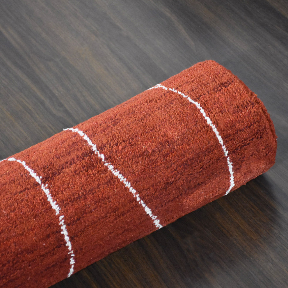 HAND KNOTTED LOOM SILK AREA RUGS-8'x10',Rectangle,Light Red White,Contemporary