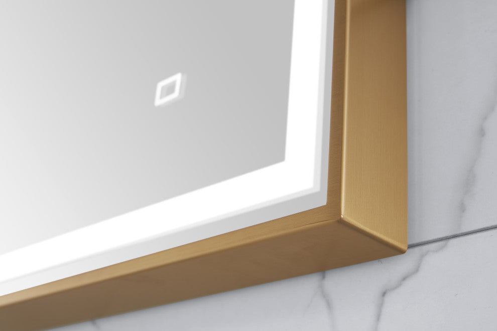 Avanity 59" LED Mirror, Brushed Gold