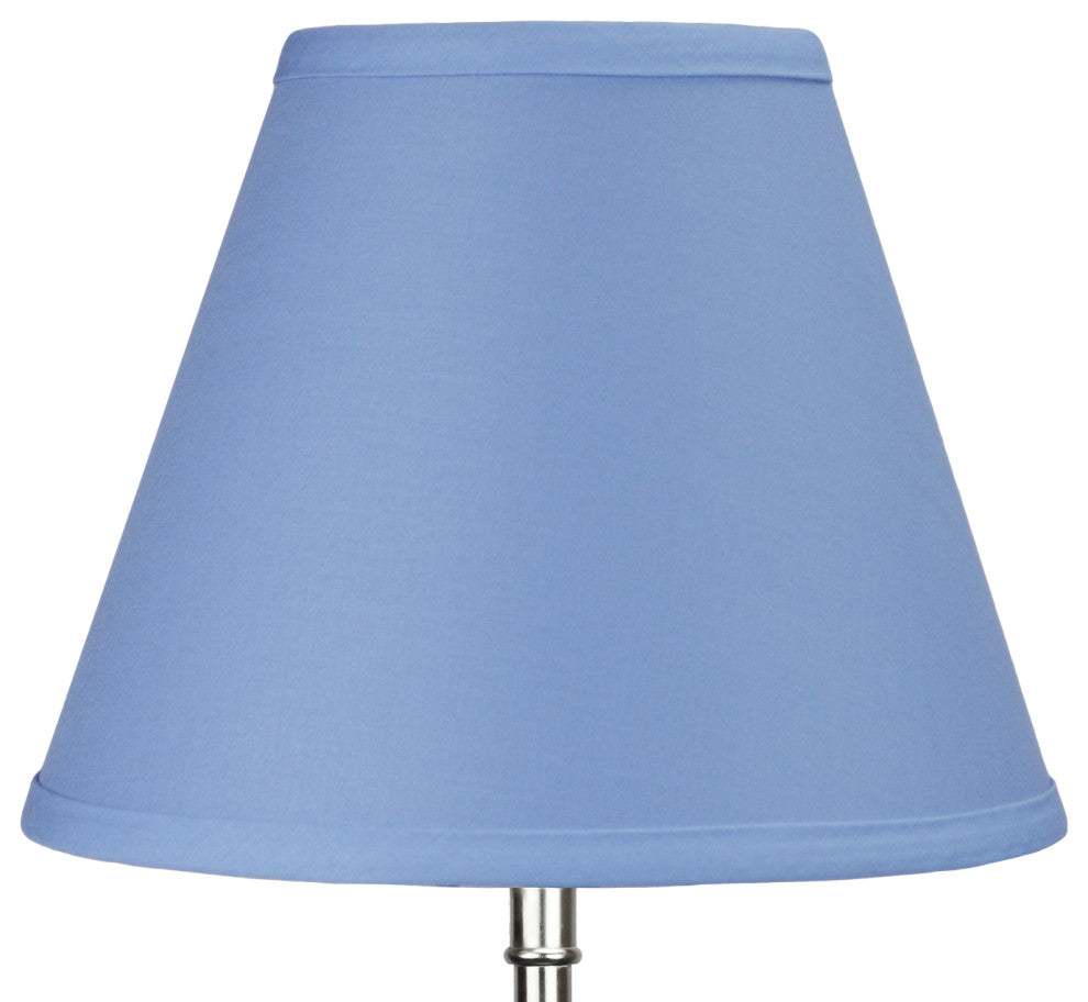 Fenchel Shades 5"x10"x8" Uno Attachment Empire Lamp Shade, Linen Periwinkle