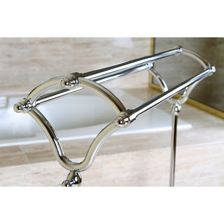 Kingston Brass Pedestal Y-Type Towel Rack, Polished Chrome