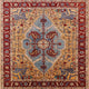 Ahgly Company Indoor Square Mid-Century Modern Area Rugs, 5' Square