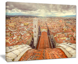 "Florence View From Duomo Cathedral" Canvas Print20"x12"