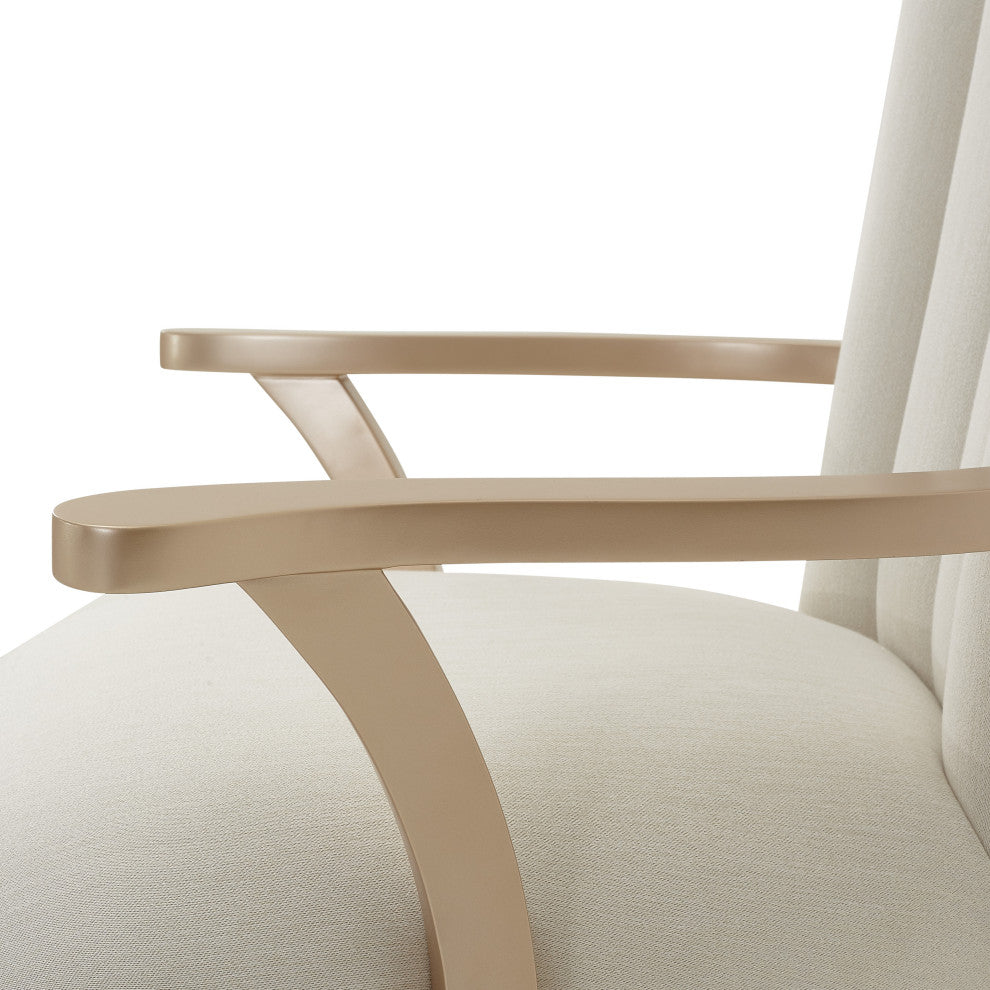 La Rachelle Dining Arm Chair, Set of 2 - Medium Champagne