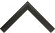 Satin Black Picture Frame, 2", Easle Back, Contemporary, 8 x 10