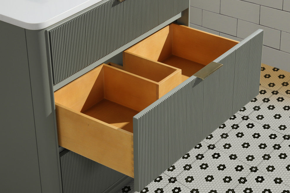 Ari Kitchen and Bath Aria 36" Freestanding Bathroom Vanity Sage