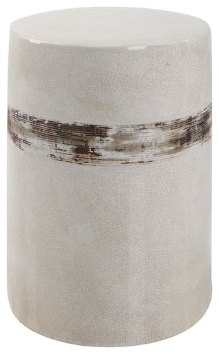 Uttermost 25287 Comanche White Ceramic Garden Stool