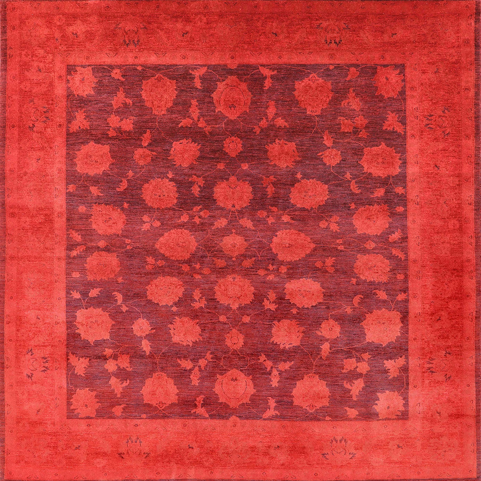 Ahgly Company Indoor Square Mid-Century Modern Area Rugs, 4' Square