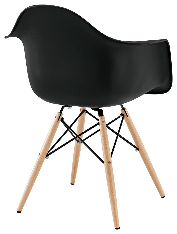 Modern Contemporary Kitchen Dining Armchair Black