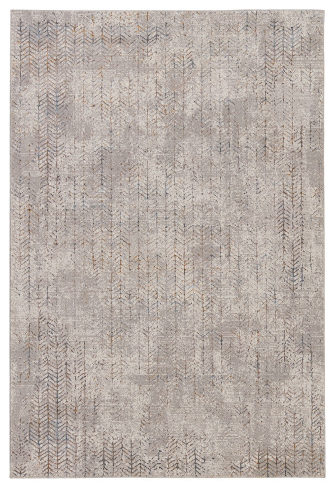 Vibe by Jaipur Living Sylvana Trellis Gray/ Blue Area Rug 5'3"X8'
