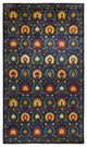 Suzani, One-of-a-Kind Hand-Knotted Area Rug Blue, 8'2"x15'1"