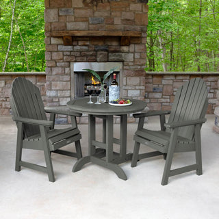 Hamilton 3-Piece Round Dining Set, Coastal Teak