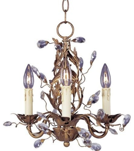 Maxim Elegante Three Light Mini Chandelier 2855EG
