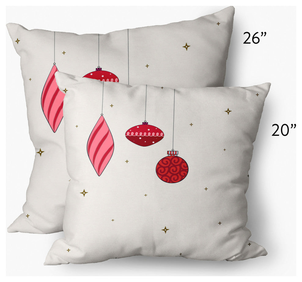 Light Bright Decorative Throw Pillow, Red, 14"x20"