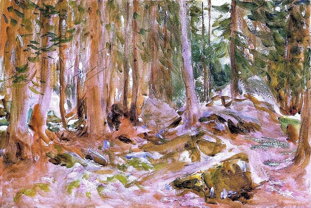 John Singer Sargent Pine Forest Wall Decal