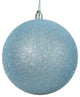Vickerman N591232Dg 4.75" Baby Blue Glitter Ball Ornament, 4 Per Bag