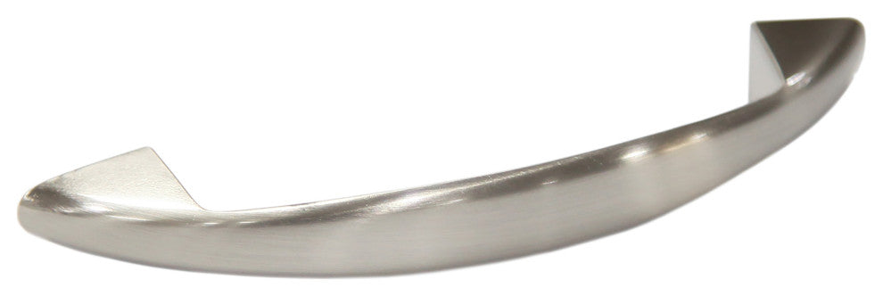 Mascot Hardware 3 in. CTC Satin Nickel Curve Drawer Pull - Pack of 10