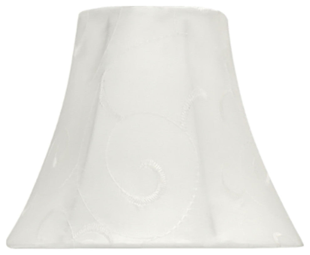30057-6 Small Bell  Chandelier Clip On Lamp Shade Beige 3"x6"x5"