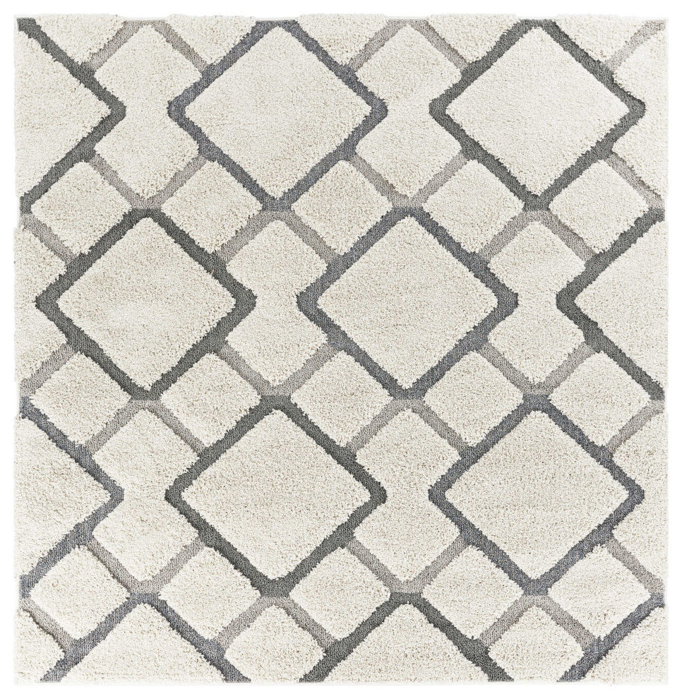 6 Ft Square Polypropylene Natural Area Rug