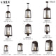 Livex Lighting Bronze 1-Light Outdoor Pendant Lantern