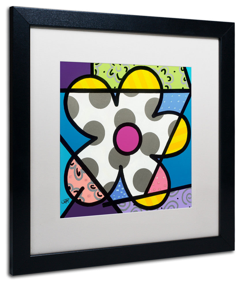 Roberto Rafael 'Big Flower III' Matted Framed Art